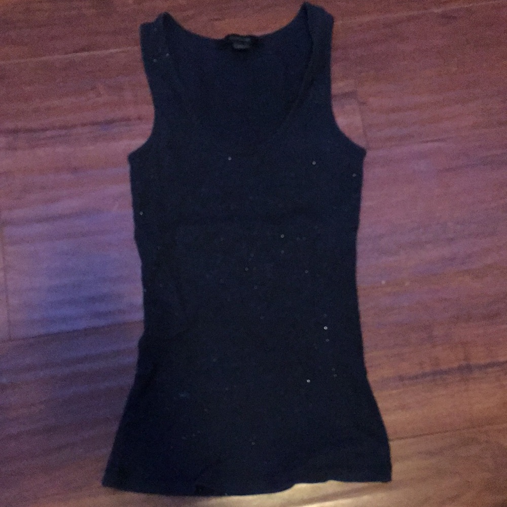 Sparkly black express tank top
